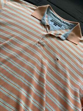 Tommy Hilfiger Striped Polo Shirt XL